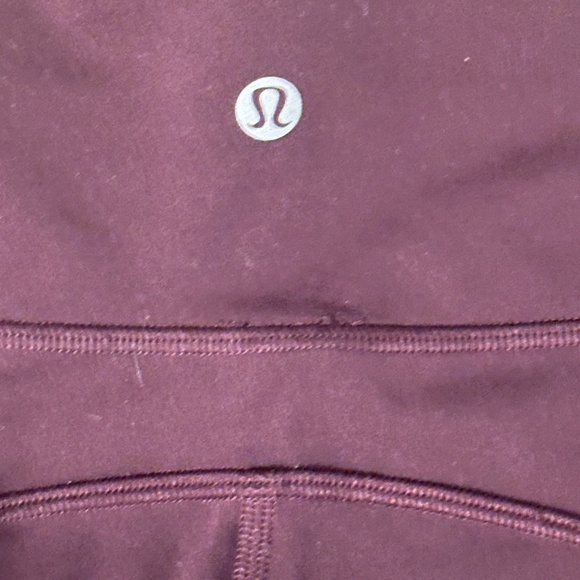 Lululemon Wunder Train High-Rise Leggings with Pockets- burgundy- SIZE 6 - Picture 3 of 3